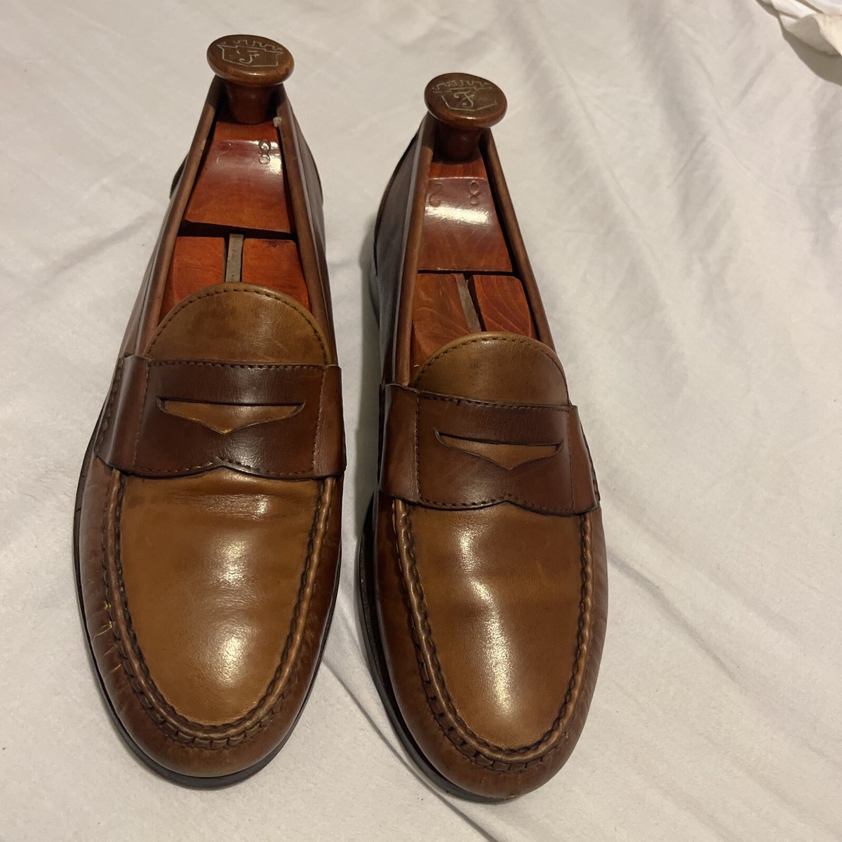 Allen Edmonds Brandon Burke Mens Brown Penny Loafers 9.5 A  display picture 1