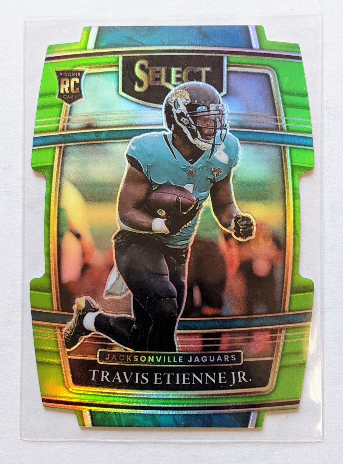 2021 Panini Select Travis Etienne Jr Green Concourse Die Cut RC /349 #54 Jaguars