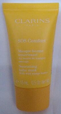 Clarins Paris SOS COMFORT Nourishing Balm Mask Wild Mango Butter .5 oz/15mL New