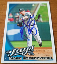 Marc Rzepczynski - 2010 Topps Team Set Signed Autograph Auto Card #TOR13 (Jays)