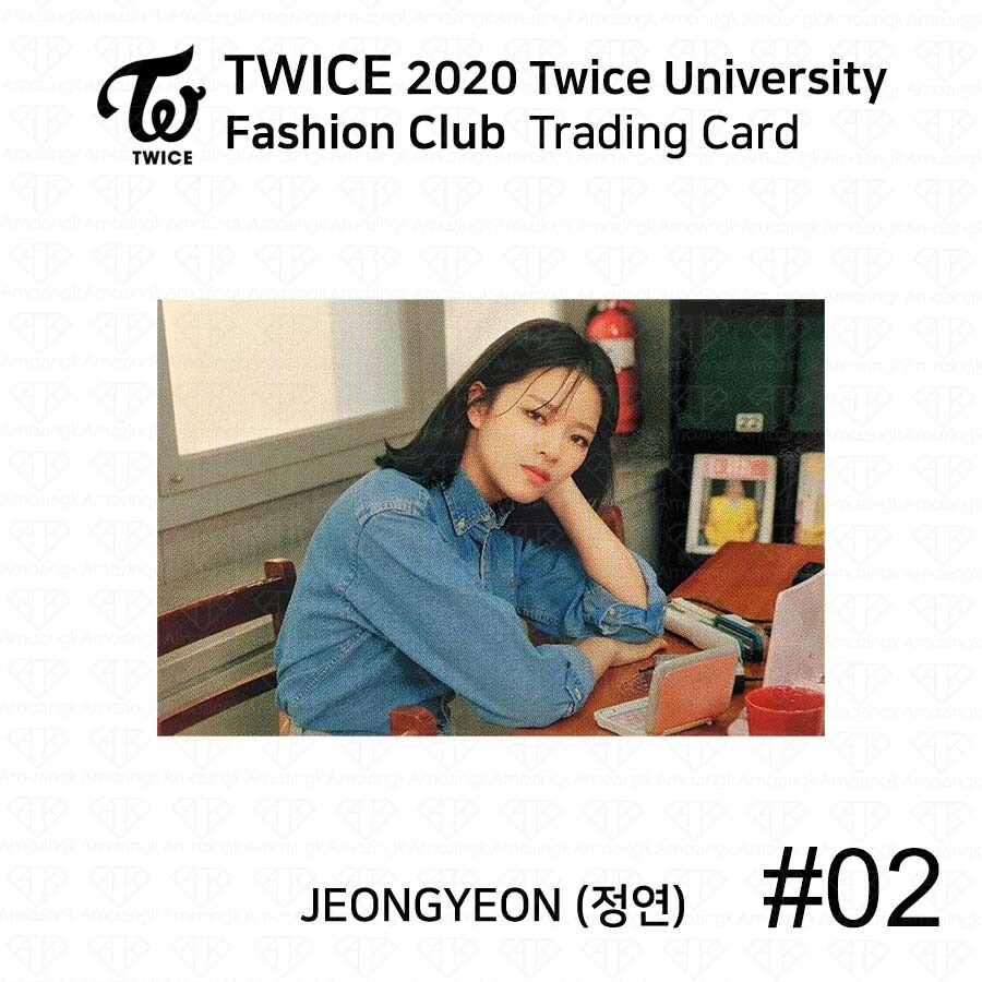 TWICE 2020 University Fashion Club Trading Card Photocard