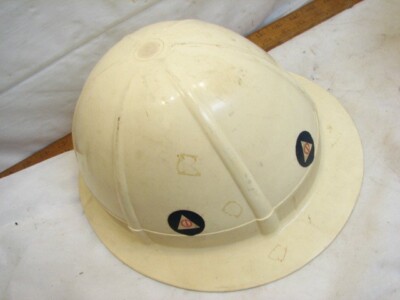 Vintage Civil Defense Decal Helmet w/Liner Hard Hat Willson Brand