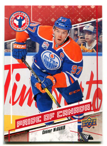 2017 UD Hockey Card Day in Canada Connor McDavid Card #CAN 9 Edmonton Oilers  - Imagen 1 de 1