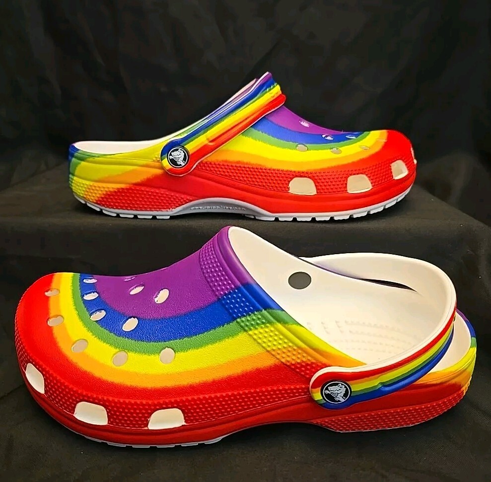 ◆CROCS◆ Public Classic Rainbow Dye Clog WTM 24SUCL208106 Amazon.com: Crocs 208106-94S-M2W4 Classic Rainbow Dye Clog