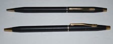 CROSS CLASSIC CENTURY BLACK BALLPOINT PEN AND PENCIL SET 250105 -SMALL ENGRAVING