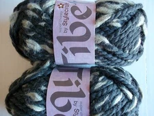 Stylecraft Tibet super chunky wool blend yarn, Mineral, lot of 2 (38 yds each)