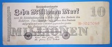 FREE POSTAGE, G/06/5, Germany, 10,000,000 Marks, 1923 P-96 Circulated Very Fine.