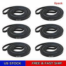 6 Pack 341241 Dryer Belt for Whirlpool Kenmore AP2946843 PS346995