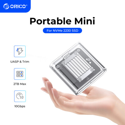 ORICO 2230 M.2 NVMe SSD-Gehäuse Mini-NVMe-Gehäuse 10 Gbit/s M2-USB-Typ-C-Adapter