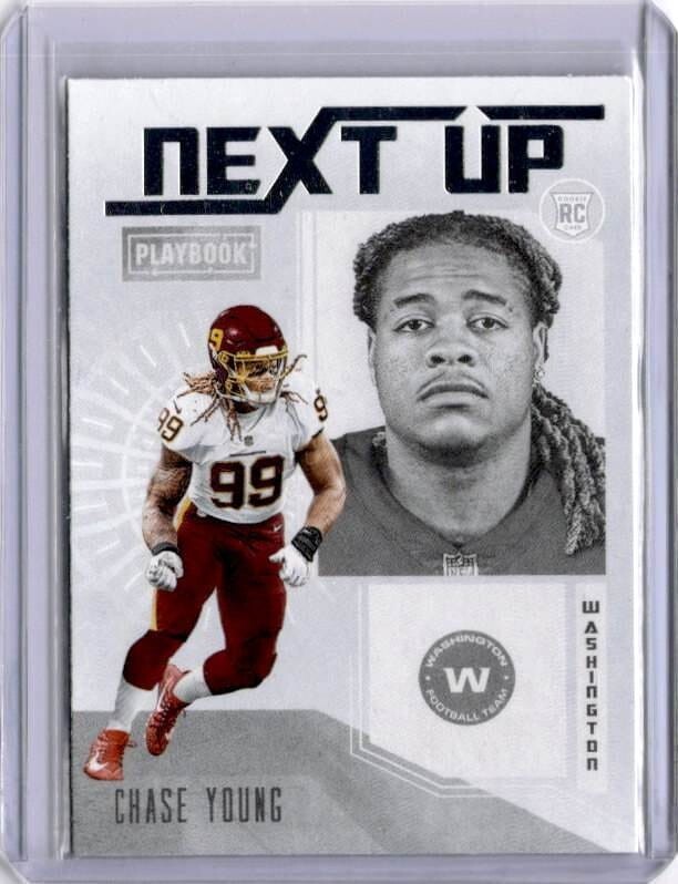 2020 Panini Playbook Football Chase Young NEXT UP RC NU-15