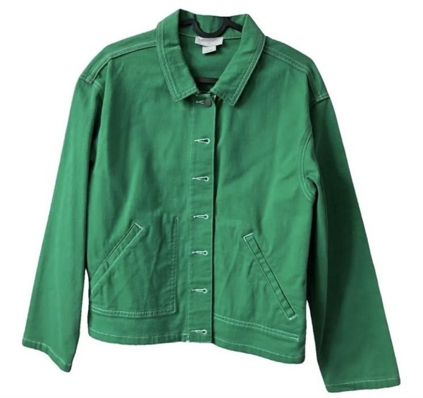 Women Stella McCartney Denim Jacket Green 36