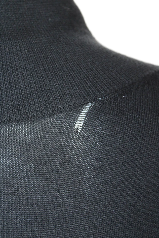 Allsaints Womens Long Sleeves Cecily Jumper Turtleneck Sweater Black Size Small - Image 4 of 4