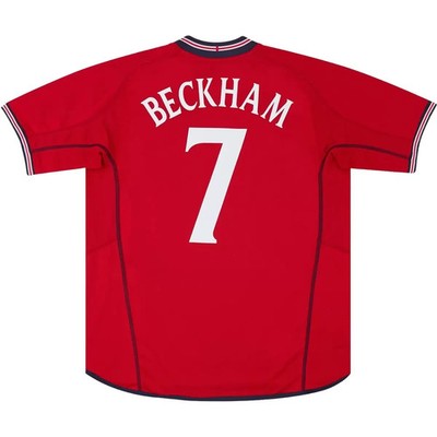 BECKHAM #7 England Away Jersey World Cup 2002 SIZE M