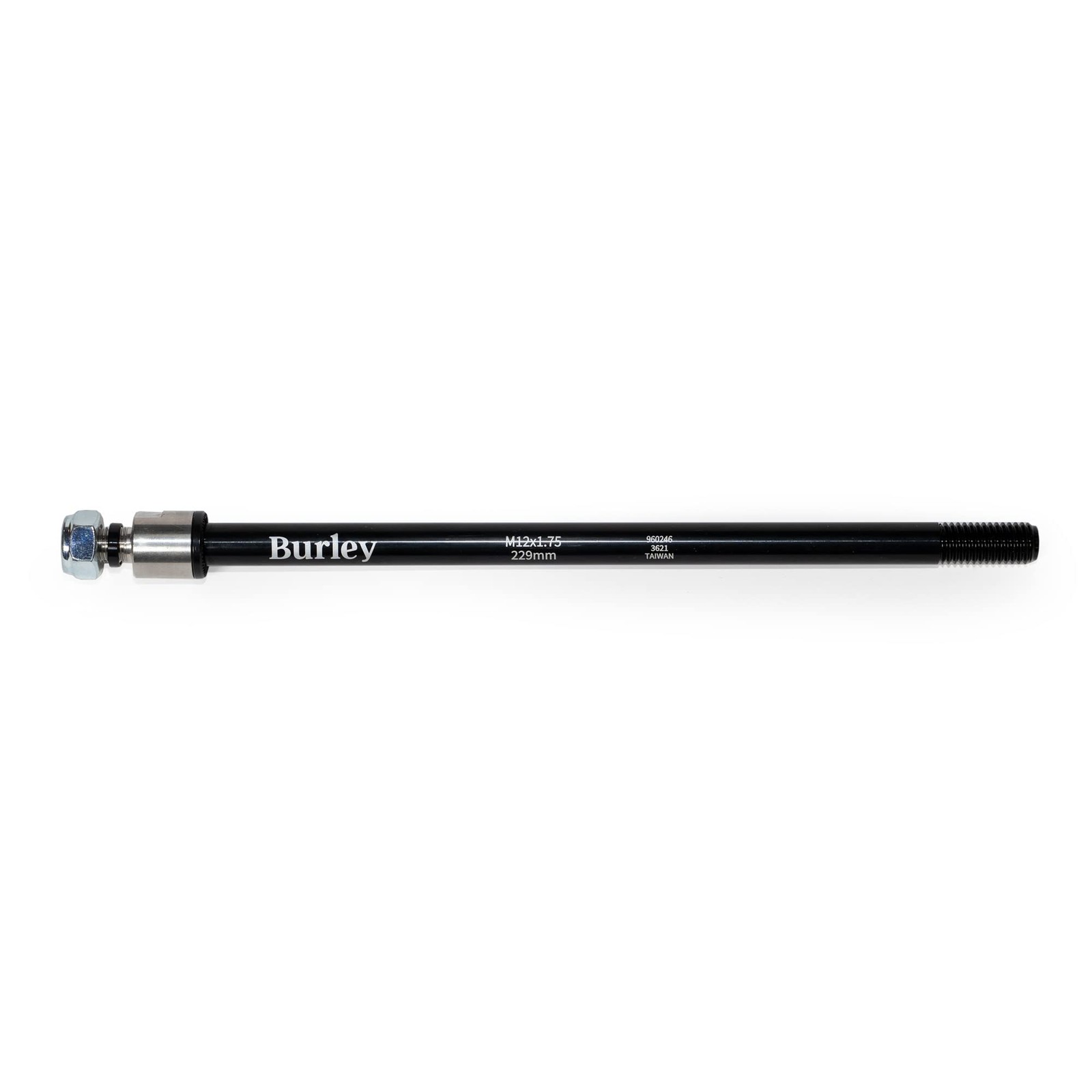 Burley Steckachse Fahrradanhänger durch Achse 12 x 1.75 (229mm) Schwarz/Silber