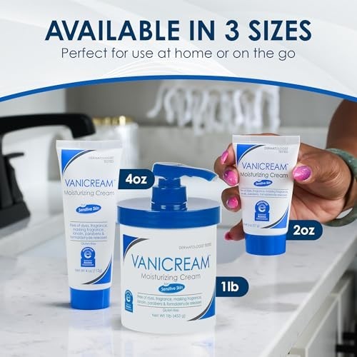 Gentle 16 oz Moisturizing Cream for Sensitive Skin - Eczema Relief & Hydration - Foto 4 di 13