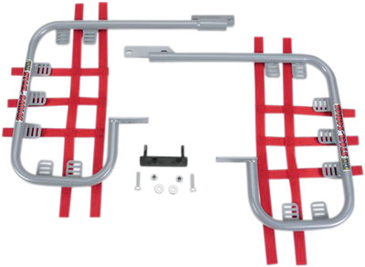 DG PERFORMANCE - Nerf Bars Silver/Red for Honda TRX '01-'08 | 54-2500