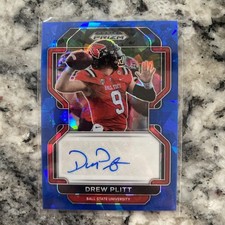 DREW PLITT 2022 PANINI PRIZM DRAFT HYPER AUTOGRAPH AUTO /75 Q2846