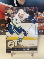 2017-18 Upper Deck UD Midnight /25 Brandon Sutter Canucks #179!