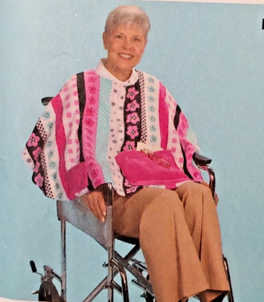 Simplicity 2623 Wheelchair Accessories Cape Apron Tote Coverup Blanket w/Pockets - Image 4 of 4