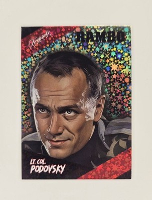 Keepsake Lt. Col. Podovsky Holo Fireworks Stars Rambo Super Products #256 /100