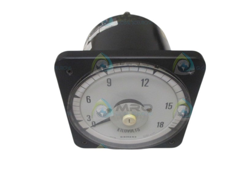 SIEMENS 077-08AA-PZWDCLS PANEL METER 0-18AC KV NSNP