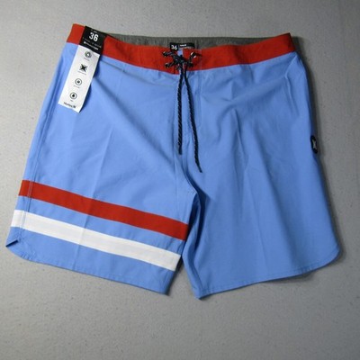 NWT Hurley Phantom Eco Block Party 18'' Swim Trunks Men's 36 Aquifer