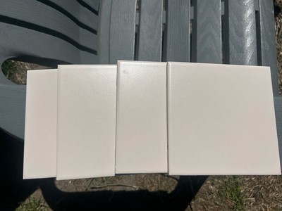 Lot 6 Pcs VTG American Olean 6  Square Matte Misty Rose Light Pink Ceramic Tile