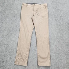 Birddogs Pants Mens 34x30 Stretch Beige Khakis Built In Liner Performance Golf
