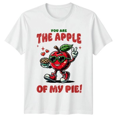 Apple Pie Fruit Retro Herren T-Shirt Damen Tee Grafik Unisex Oberteil