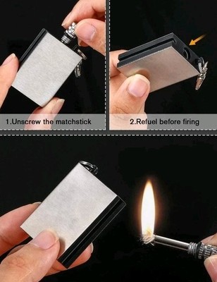 All Weather Fire Starter Wet/Dry Match. Fire Starting Kit forever-match
