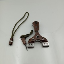 Custom aluminium and walnut Catapult/Slingshot 85mm Wide with 25mm Tips