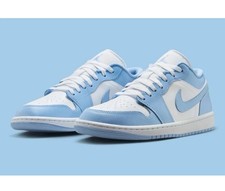Nike Air Jordan 1 Low SE Reverse Ice Blue White Shoes DV1299-104 Women's Sz 5.5