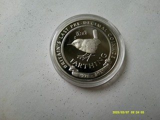 2021 BRITAINS LAST PRE DECIMAL COINAGE FARTHING HALF CROWN GIBRALTAR.. V.F.