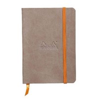 Rhodiarama Notizbuch Softcover A6 72 Blatt Liniert Taupe 90G, Mit Gummizugv ...