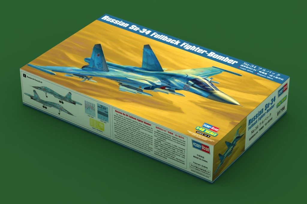 Hobbyboss 81756 - 1/48 Russian Su-34 Fullback Fighter-Bomber - New