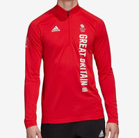 adidas Team GB Top Mens - Great Britain 1/2 Zip Training Top - Black Friday Sale