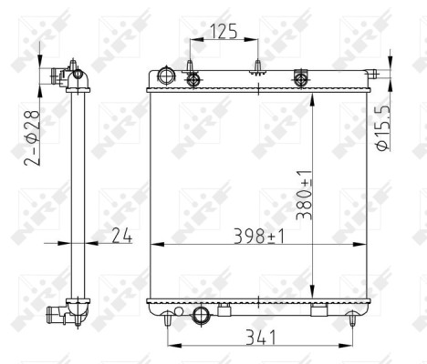 NRF 50429A Radiator, engine cooling for CITROËN,DS,PEUGEOT