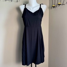 GAP New Sleeveless Fit & Flare Cami Dress Black Small Tie Straps Cocktail Summer