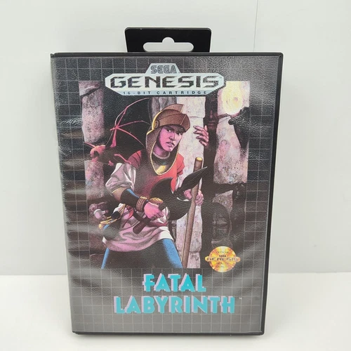 Fatal Labyrinth (Sega Genesis, 1990) No Manual READ DESCRIPTION