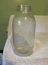 RARE Vintage BALL Mason Canning 64oz Jar - Reworked Drey mold (1923-33) OFFSET