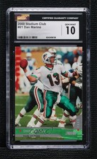 2000 Stadium Club Dan Marino #81 CGC 10 Gem Mint HOF 0x1m