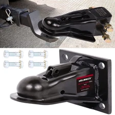 Wholesale 2-5/16 Flat Mount Trailer Coupler,14000LBS Included 5/8" Black