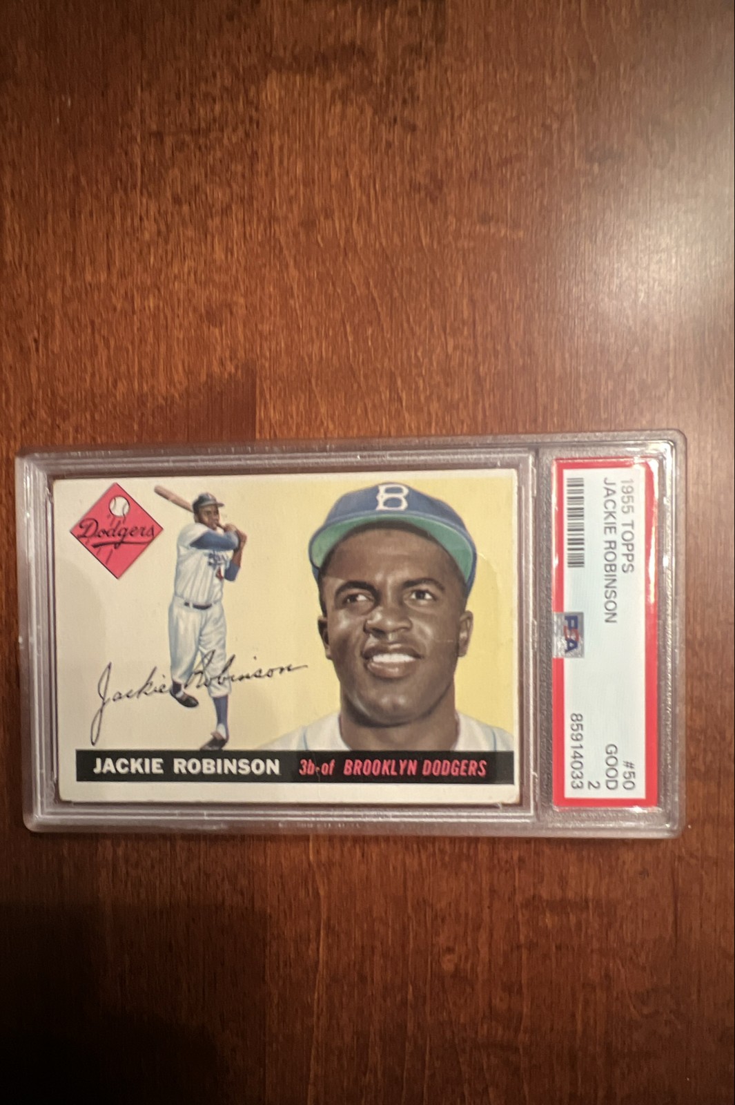 1955 Topps - Jackie Robinson #50 PSA 2 GOOD