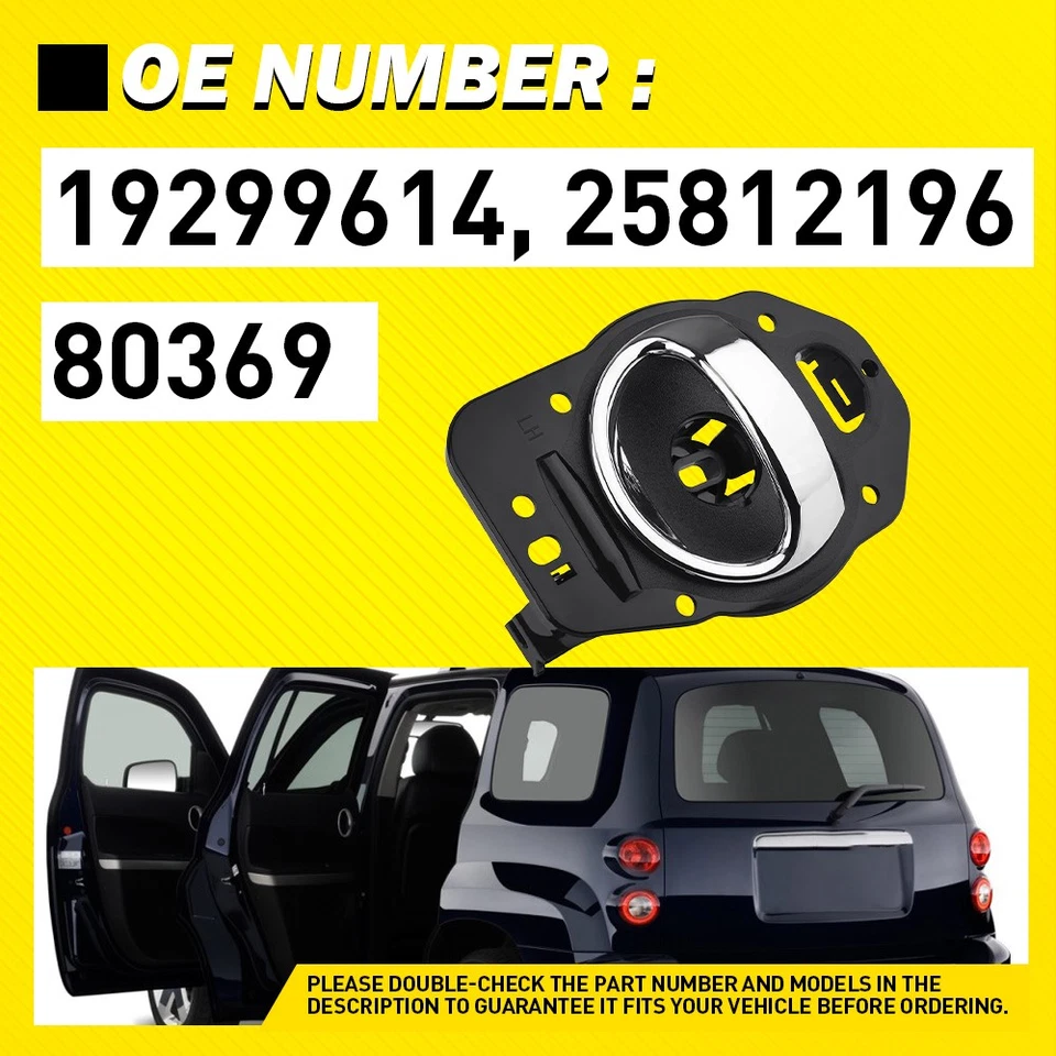 Metal Upgraded For Chevrolet HHR 06-11 Inner Inside Door Handle Front Rear Left - Image 3 of 4