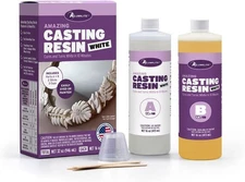 Alumilite Amazing White Casting Resin Kit, 32 oz for Pouring Durable Pieces Arts