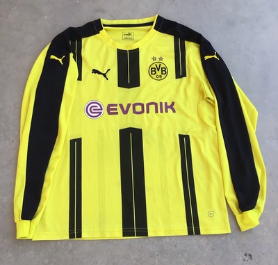 Borussia Dortmund 2016/17 Puma Authentic Home Football Soccer Jersey Shirt Large