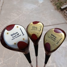 FINEST PERSIMMON WOODS Wilson Staff JP 4300 Golf Clubs Set Stiff Flex 1 3 4