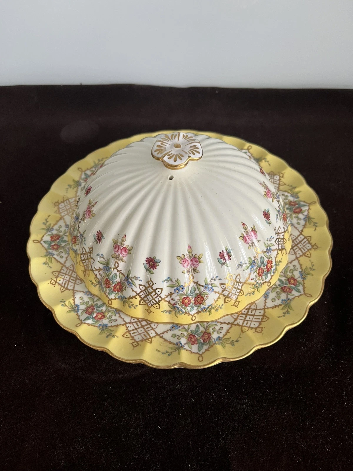 Antique SPODE COPELANDS Porcelain China Butter/Vegetable Casserole Dish