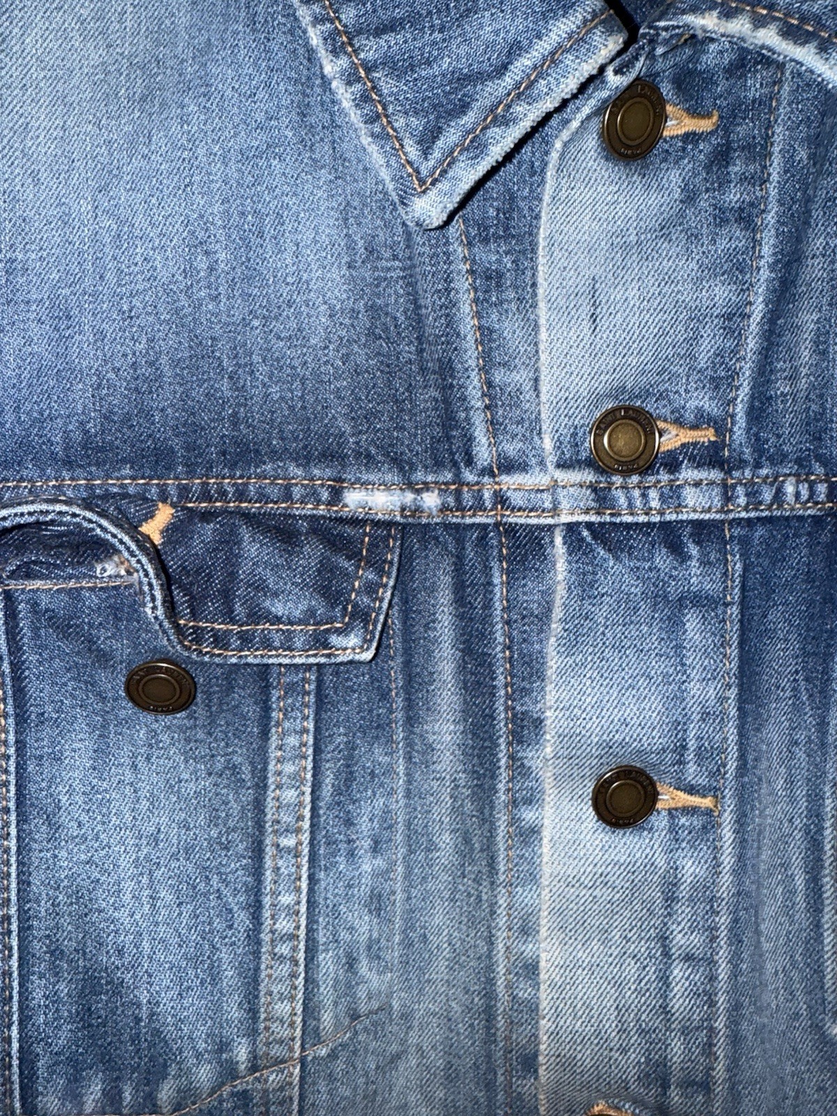 giacca di jeans saint laurent taglia 54