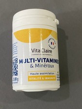 Flacon Vita Claire MULTI-VITAMINES & MINÉRAUX  60 gélules Neuf & Scellé 12/2027